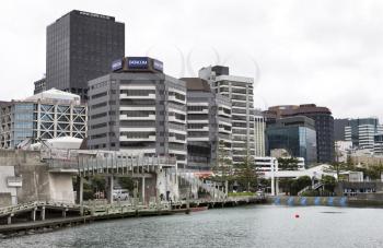 Wellington New Zealand City Downtown Waterfront View