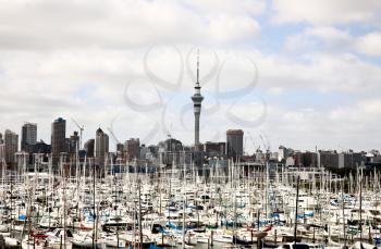 Auckland New Zealand City View Habour from Bridge