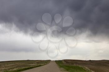 Prairie Storm Clouds in Saskatchewan Canada Rural