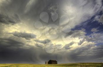 Storm Clouds Canada rural countryside Prairie Scene