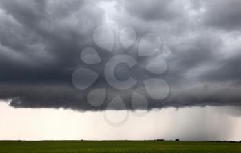 Prairie Storm Clouds Canada Saskatchewan Dramatic Summer