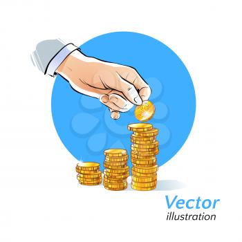 Money. Vector illustration.
