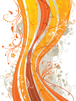 Elements for your design in yellow and orange colors. 
