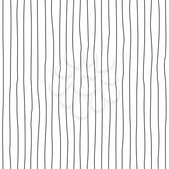 Vertical ink lines hand drawn seamless pattern. Ink pen freehand strokes line art. Monochrome vector texture. Wrapping paper, wallpaper, textile modern design