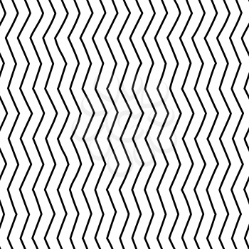 Hand drawn zigzag seamless pattern. Irregular vertical thin lines texture. Ink pen freehand line art. Fabric, textile, wrapping paper, wallpaper minimalistic design