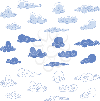 Stylized clouds