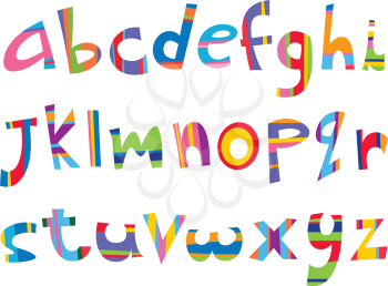 Lower case fun alphabet