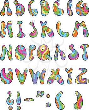 Psychedelic letters