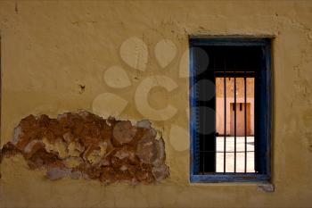 zanzibar prison island and a old window open