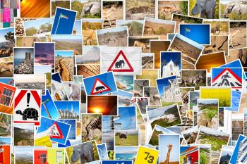 images from all over the south africa in a    patchwork