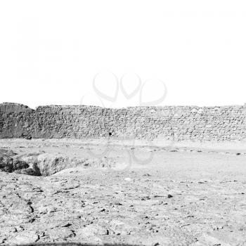 blur in iran near yazd the antique zoroastrian temple abandonated house and contruction