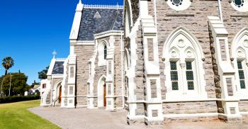 blur  in south africa old  church  in city center of reinet graaf and religion building