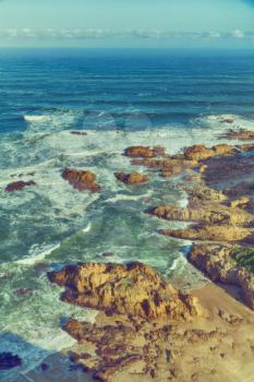 blur in south africa   sky ocean  tsitsikamma reserve nature and rocks