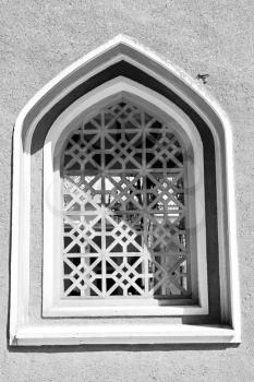 blur in iran old   window  near the mosque and antique construction