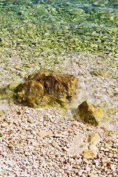  in thurkey antalya lycia way water rocks near the nature