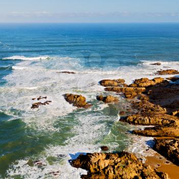  blur  in south africa    sky ocean    tsitsikamma reserve  nature and rocks
