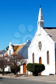 blur  in south africa  old  church  in city center of reinet graaf and religion building