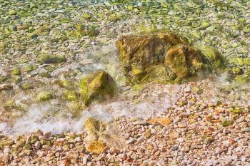  in thurkey antalya lycia way water rocks near the nature