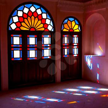 in iran colors from the windows the olf mosque traditional scenic light