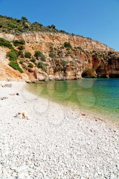  in thurkey antalya lycia way water rocks and sky near the nature