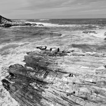  blur  in south africa   sky ocean   tsitsikamma reserve nature and rocks
