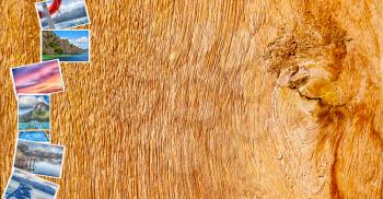 my own images from all over the philippines in a  wood table patchwork