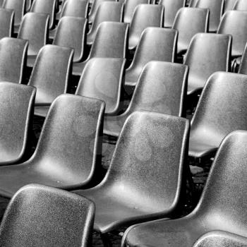 empty seat in italy europe background black  texture