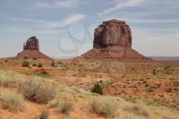 in USA inside the monument valley park the beauty of amazing nature tourist destination
