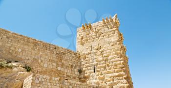 in jordan the old caste of ash shubak and his tower in the sky