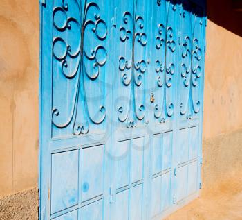 morocco old door and historical nail   wood