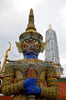  thailand asia   in  bangkok rain  temple abstract cross colors  roof wat  palaces     sky      and  colors religion      mosaic