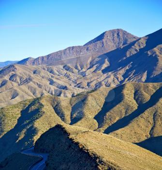 in ground africa morocco the bush  dry atlas mountain