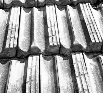 old roof in italy the line and texture of diagonal architecture