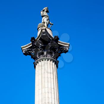 column in london england old architecture and sky