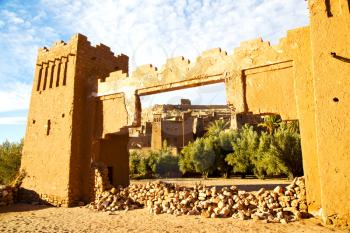 africa in morocco the old contruction and the historical village