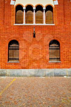 in europe italy milan old architecture and venetian blind wall