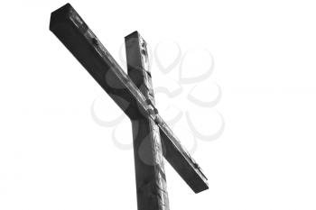 cross in italy old ancian wood and traditional                 texture  
