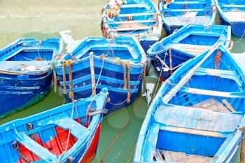   boat and sea    in africa morocco old castle brown brick  sky
