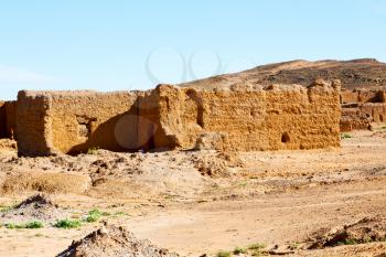 sahara africa in morocco the old contruction and  historical village 