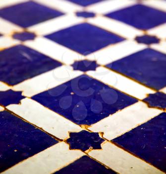 abstract morocco in africa  tile the colorated pavement   background texture 