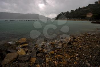  water coastline and autumn in porto venere  italy