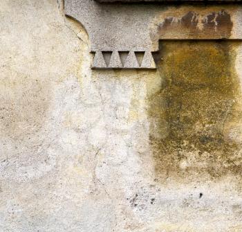 sumirago lombardy italy  varese abstract   wall of a curch broke brike pattern sunny day   