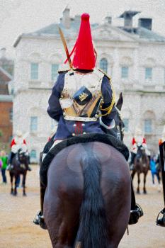 in london england horse and cavalry for     the queen