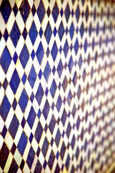 abstract morocco in africa  tile the colorated pavement   background texture 