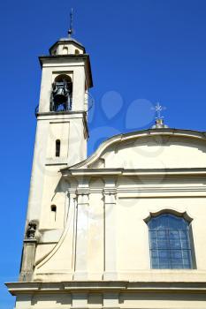 caidate old abstract in  italy   the   wall  and church tower bell sunny day