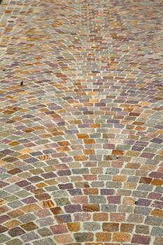 besnate street santo antonino lombardy italy  varese abstract   pavement of a curch and marble