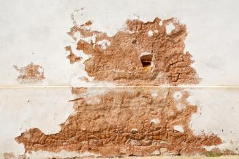 santo antonino lombardy italy  varese abstract   wall of a curch broke brike pattern 