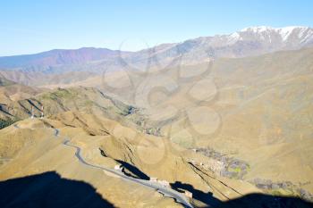 in ground africa morocco the bush  dry atlas mountain