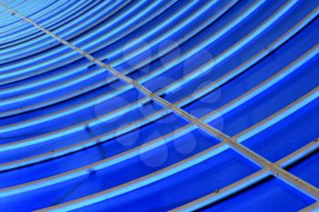 plastic abstract in asia  kho phangan pier roof lomprayah  bay   in thailand  
