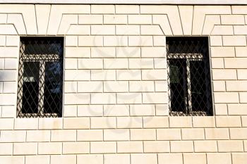 shutter europe  italy  lombardy       in  the milano old   window closed brick      abstract grate